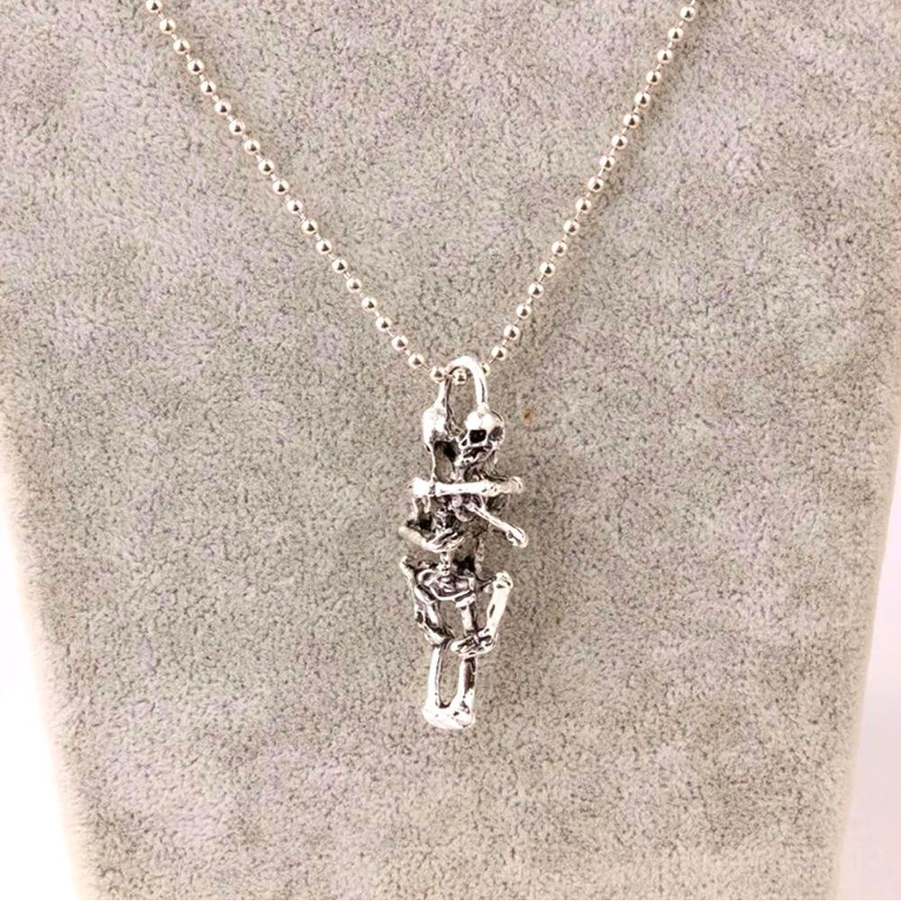 LOVE FOREVER SKELETON NECKLACE